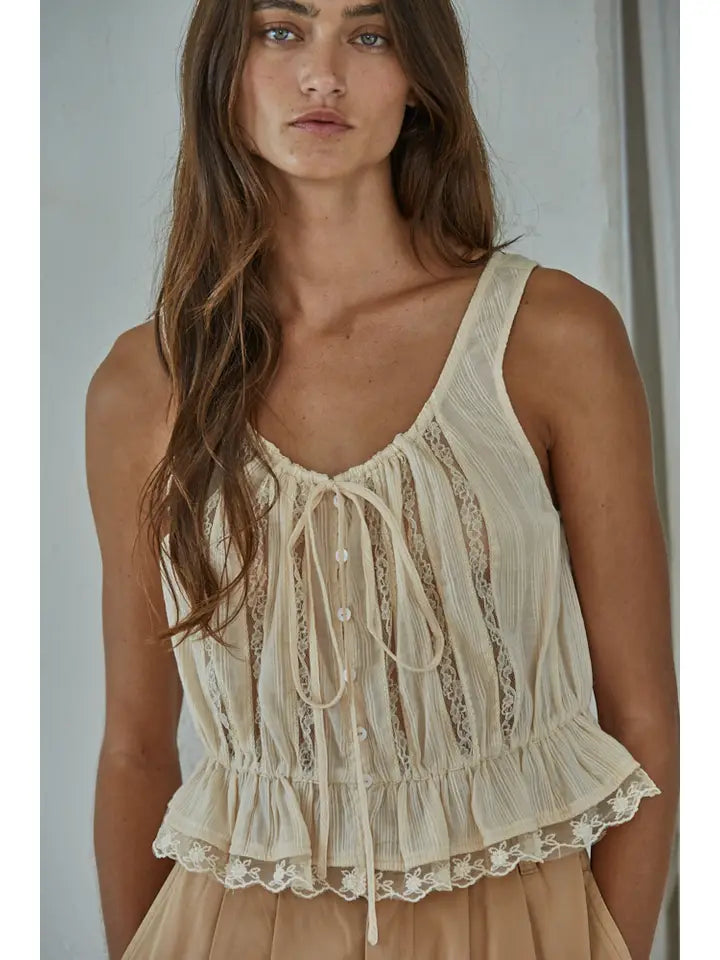 Ella Lace Trim Tank