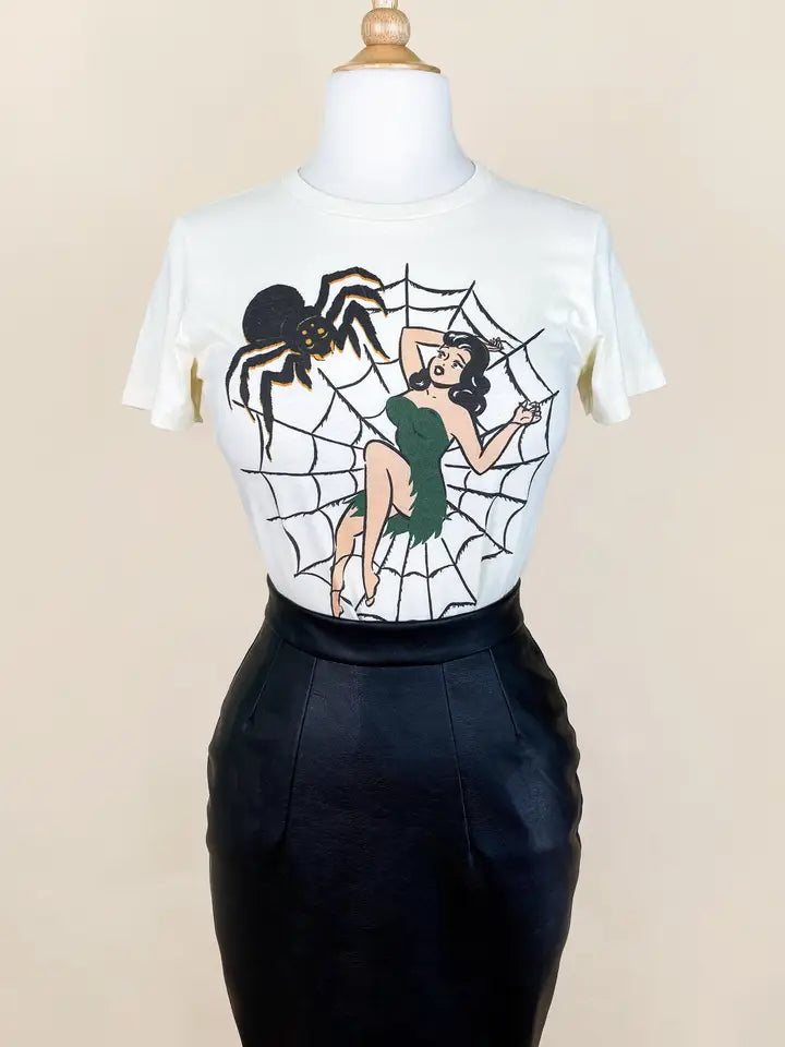 Web of Lies Fitted Tee