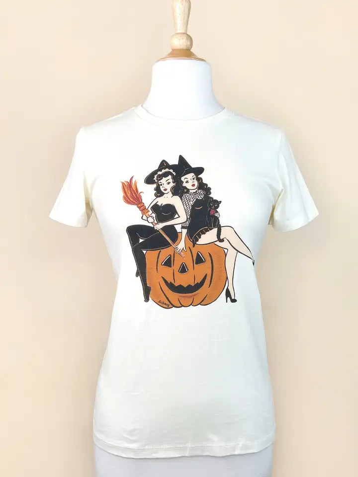 Witch Sisters Fitted Tee