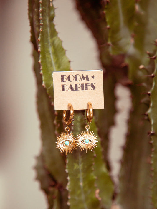 Third Eye Turquoise Earrings